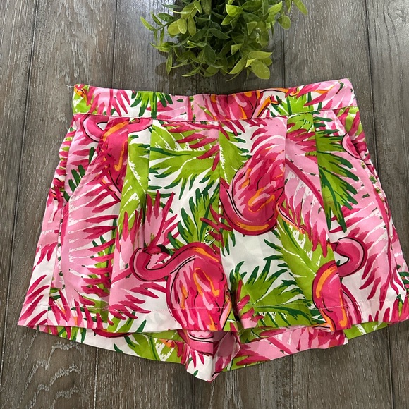 Buckhead Bettied Pants - Tropical Pink and Green Women's Shorts